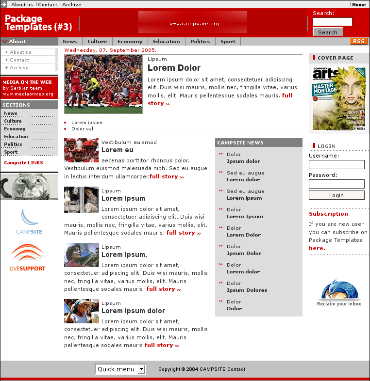 Sample Template #3