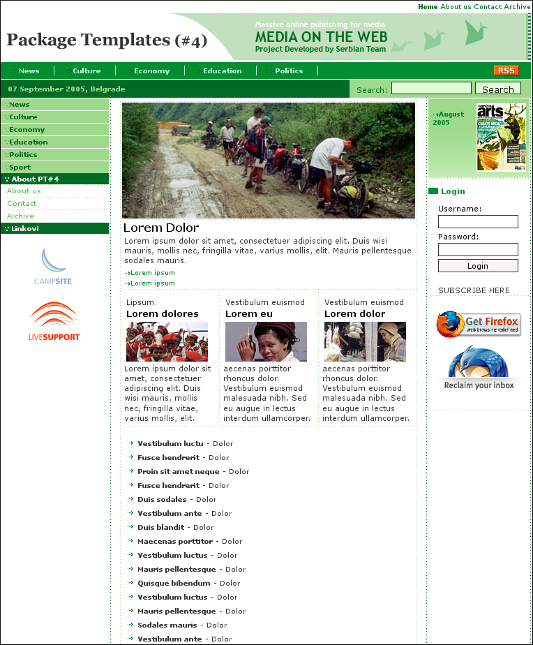 Sample Template #4